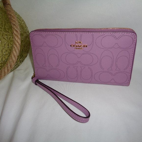 Coach 2876 Perforated Signature Phone Wristlet